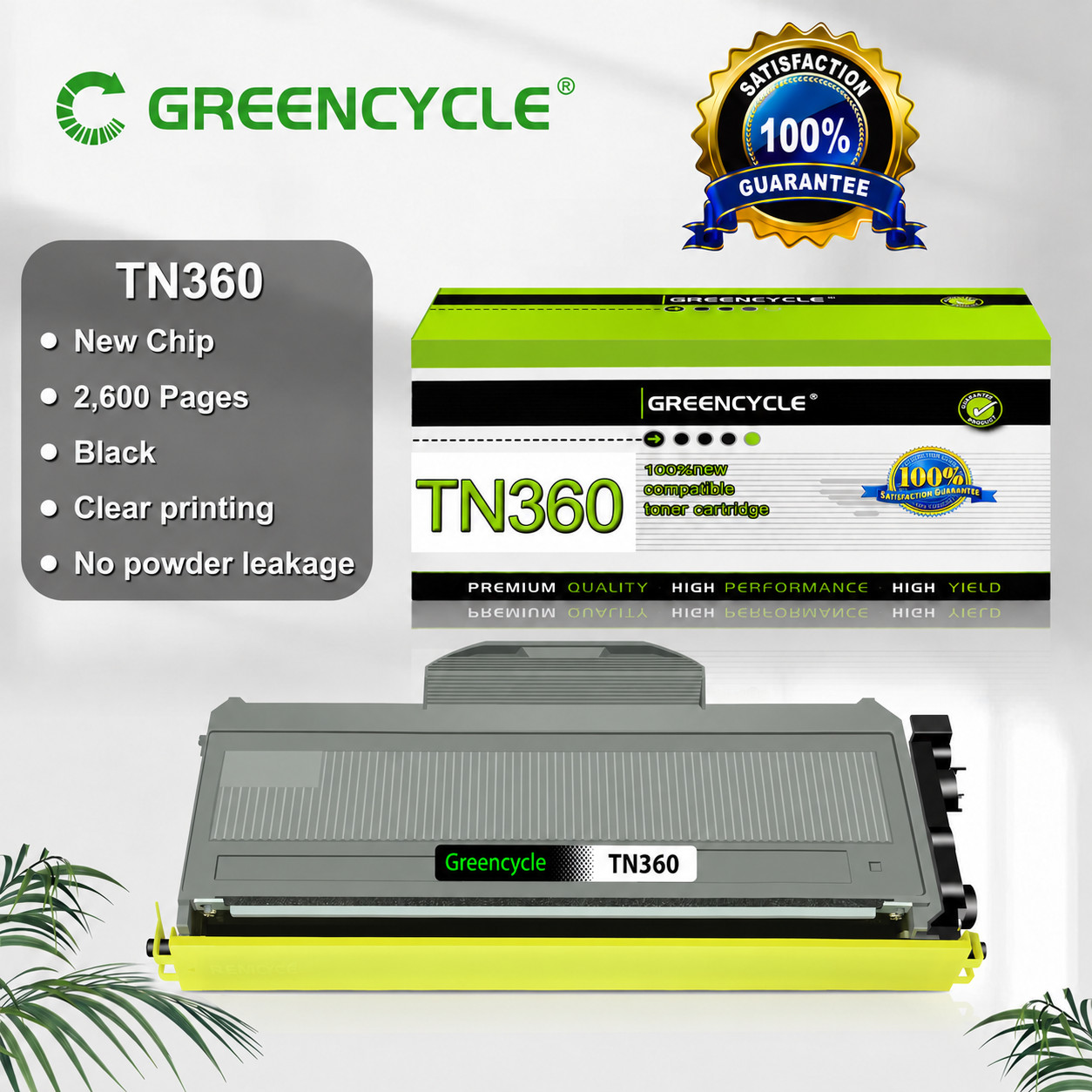 1PK Compatible For Brother HL-2150N HL-2170W DCP-7030 TN360 Toner cartridge