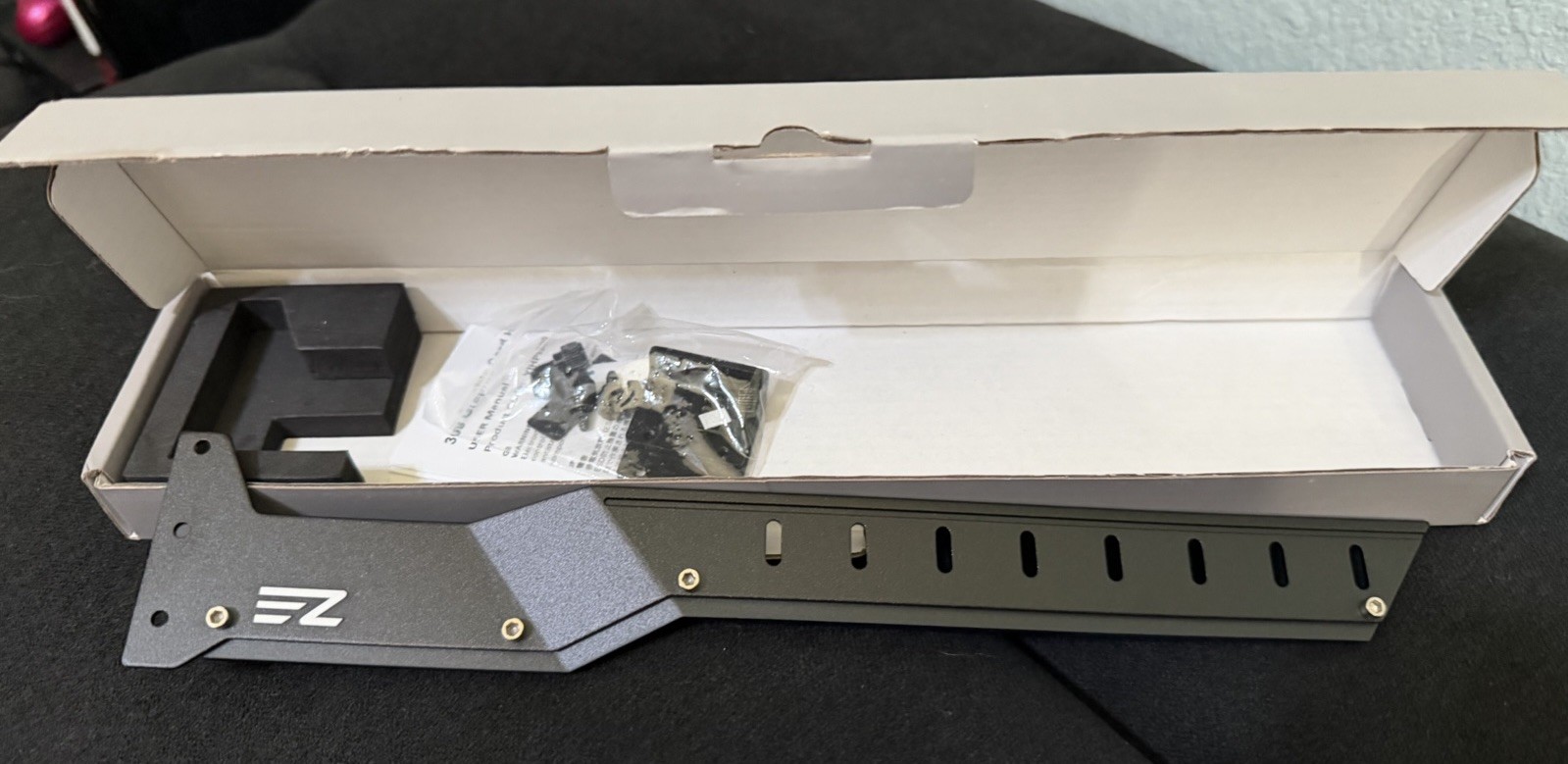 EZDIY-FAB Metal GPU Support Bracket Case Rail Mount w/ Mounting Hardware