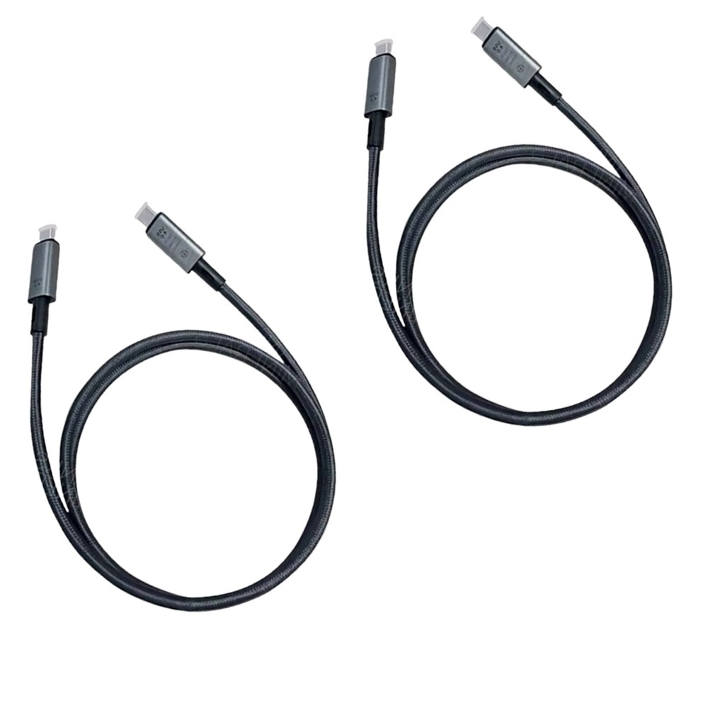 2PCS For Thunderbolt USB4-C 8K Cable 40Gbps Charger Data PD 240W UHD Video