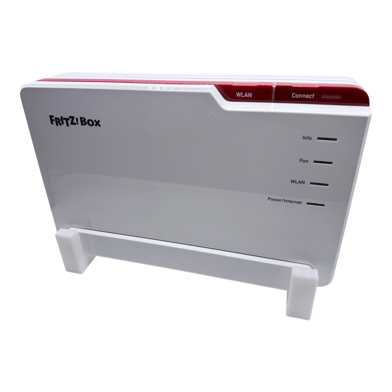 Wall mount Fritzbox 5690 Pro 2 x holder PETG white router wall bracket