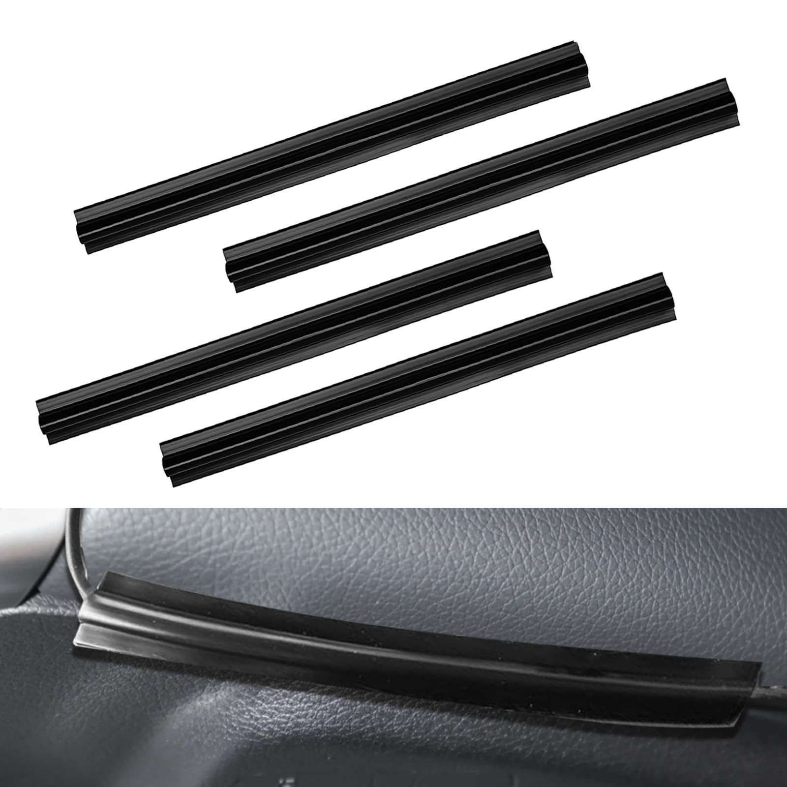 4PCS Car Concealed Wire Sleeve, Auto Split Sleeving Cord Organizer for...