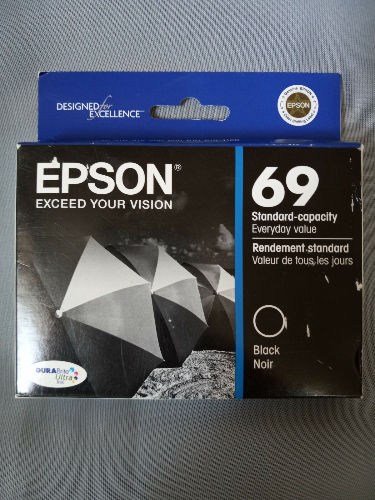 Genuine Epson 69 Standard Capacity T69120 Black Ink Cartridge Sealed  04/2012