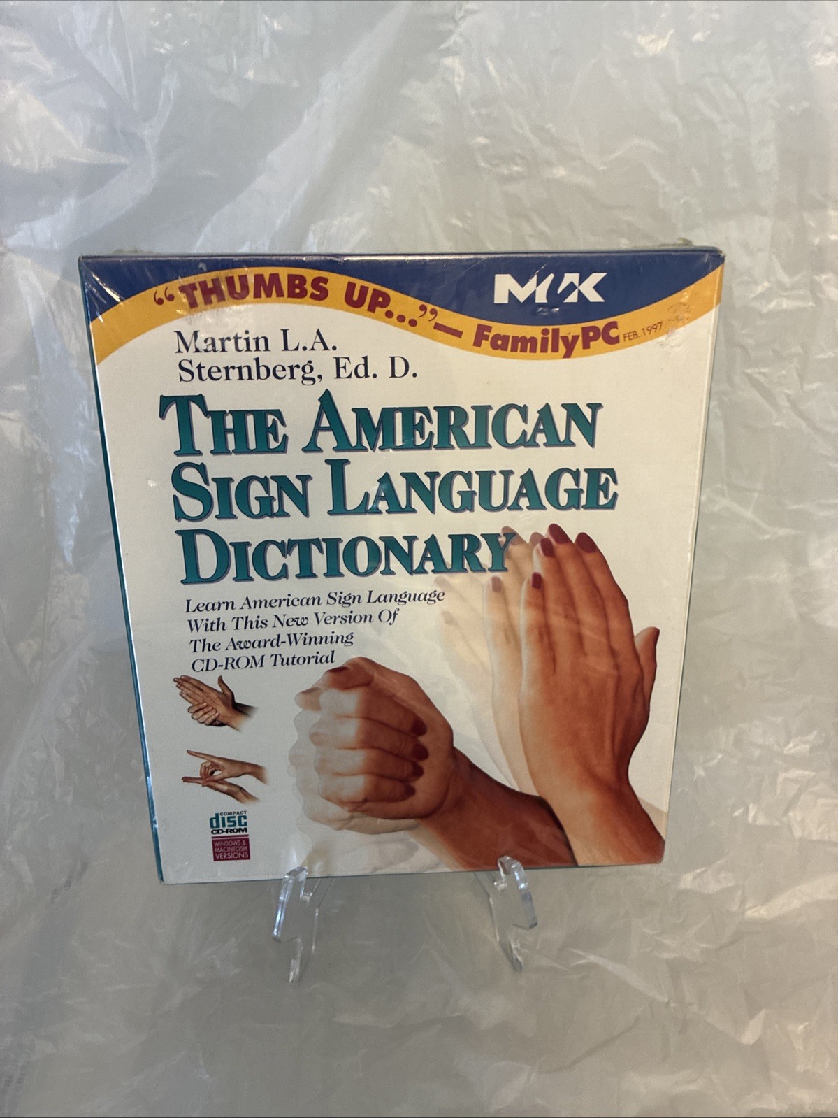 The American Sign Language Dictionary CD-ROM Martin Sternberg Vintage PC/Mac NEW