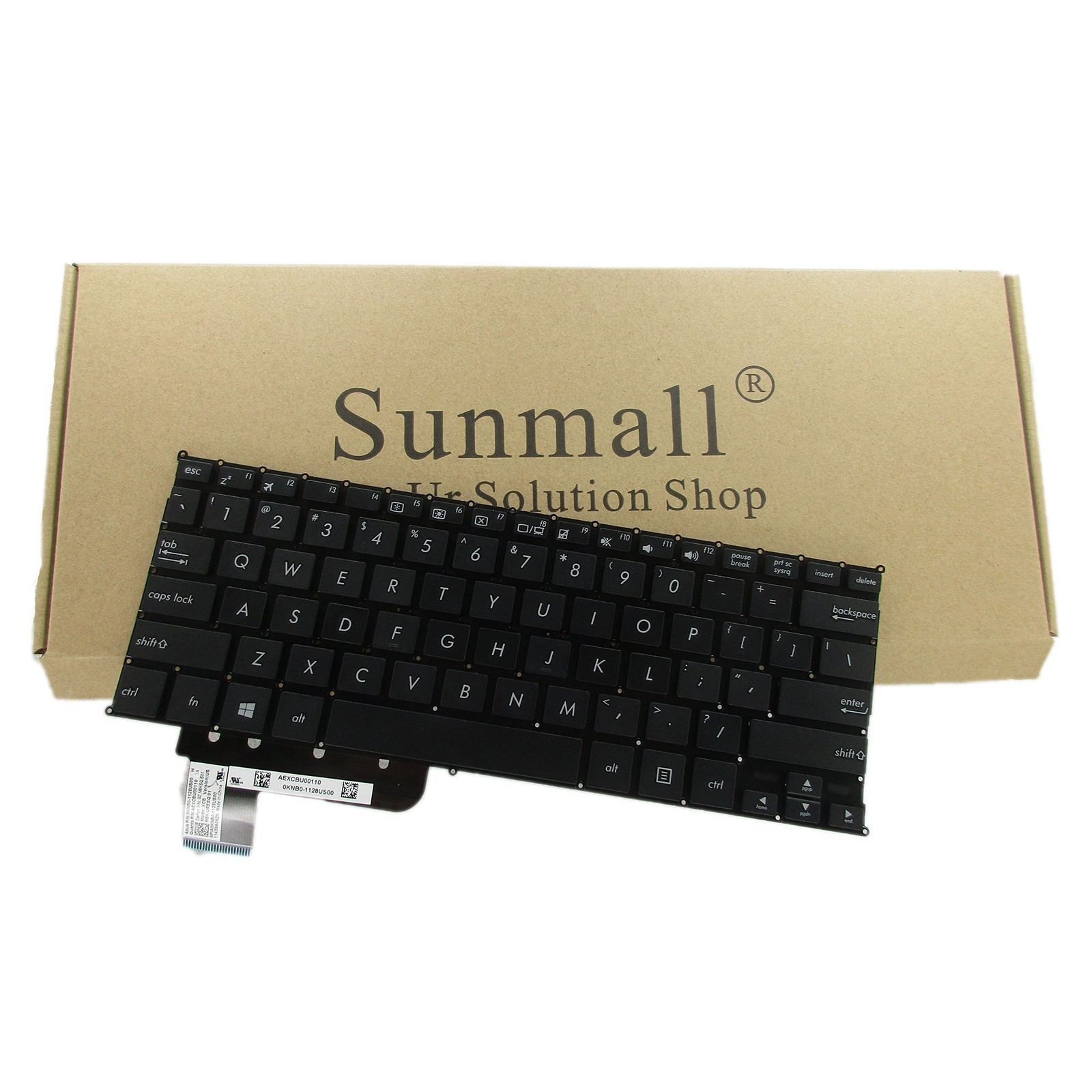 SUNMALL Laptop Replacement Keyboard Without Frame Compatible with ASUS X200 X...
