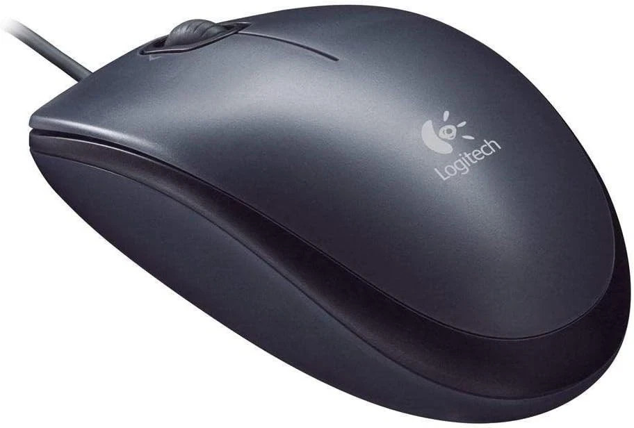 Logitech M100 USB Wired Corded Optical Mouse Right & Left Hand MAC PC