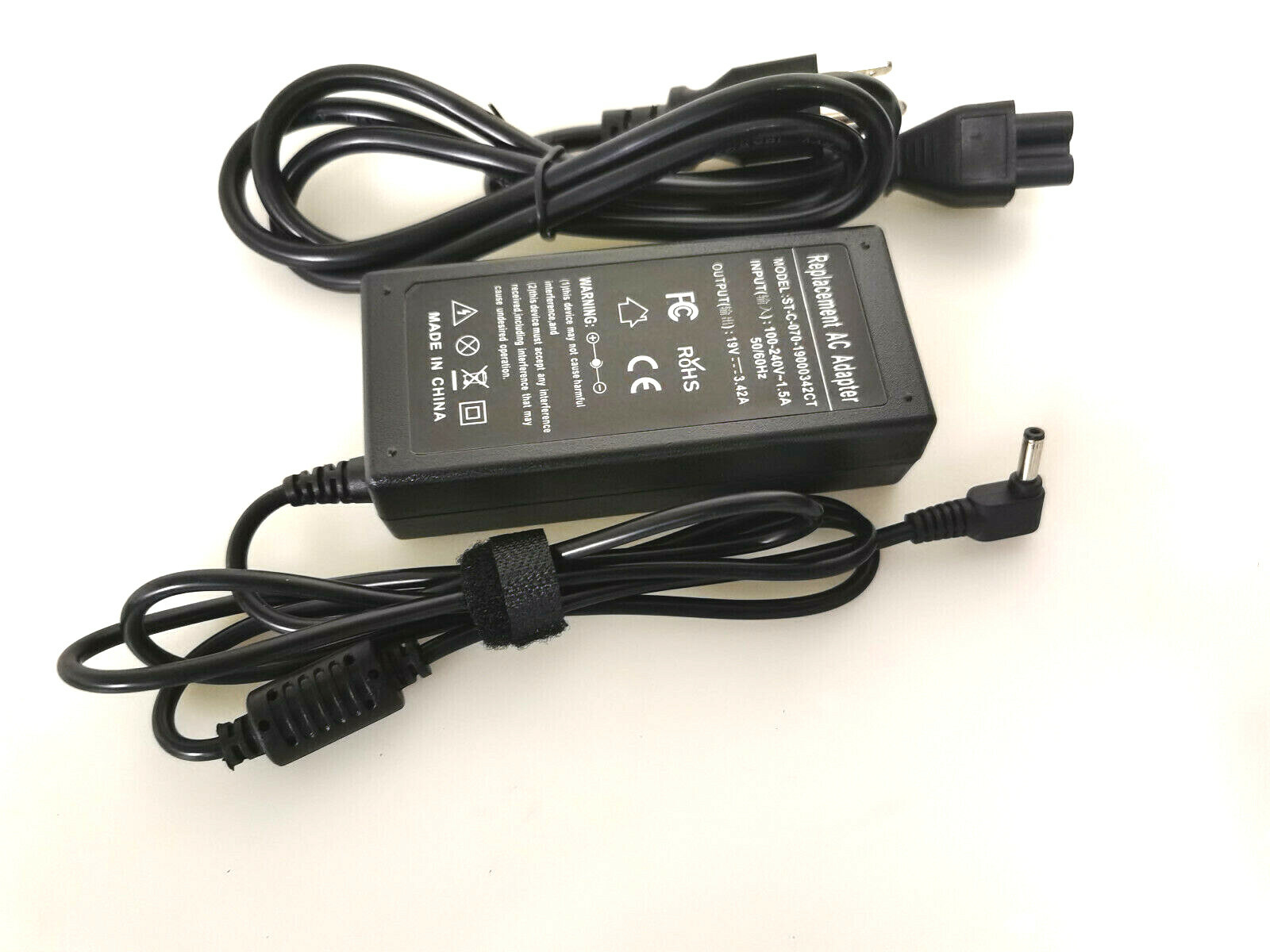 AC Adapter For ASUS NovaGo TP370QL 2-in-1 Laptop 65W Charger Power Supply Cord