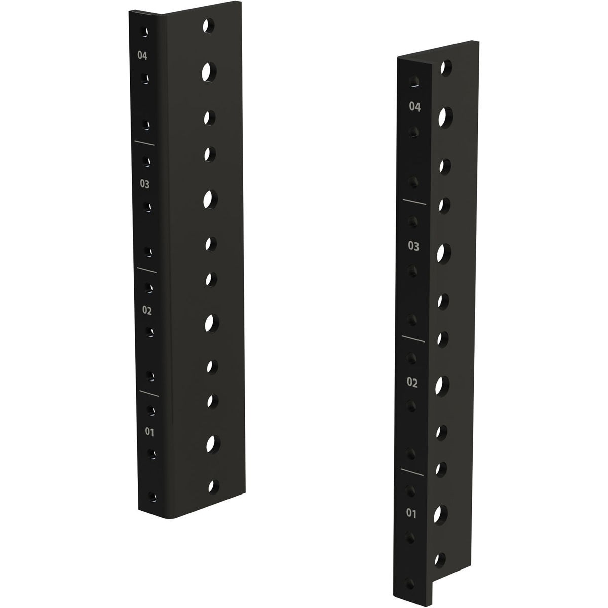 Gator Cases Rackworks Rack Rail Set for 8RU Rackmount Cases, Tapped 10-32