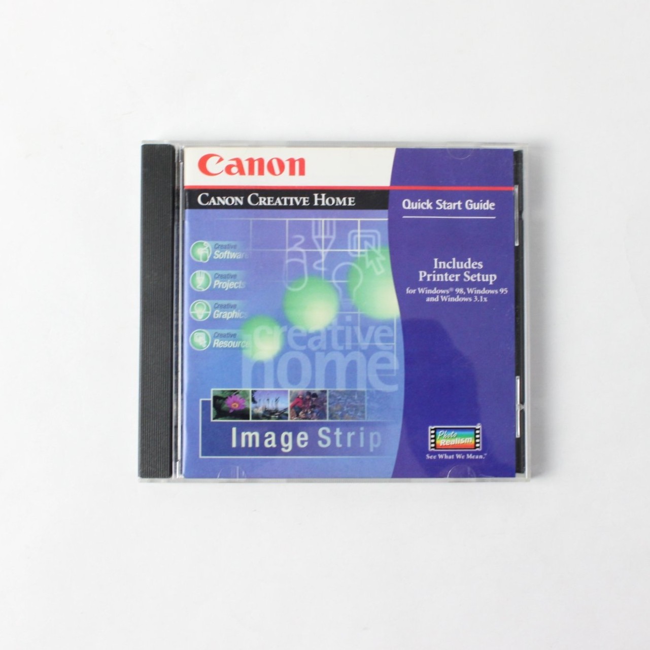 Canon Creative Home Image Strip Software CD Windows 95 98 3.1