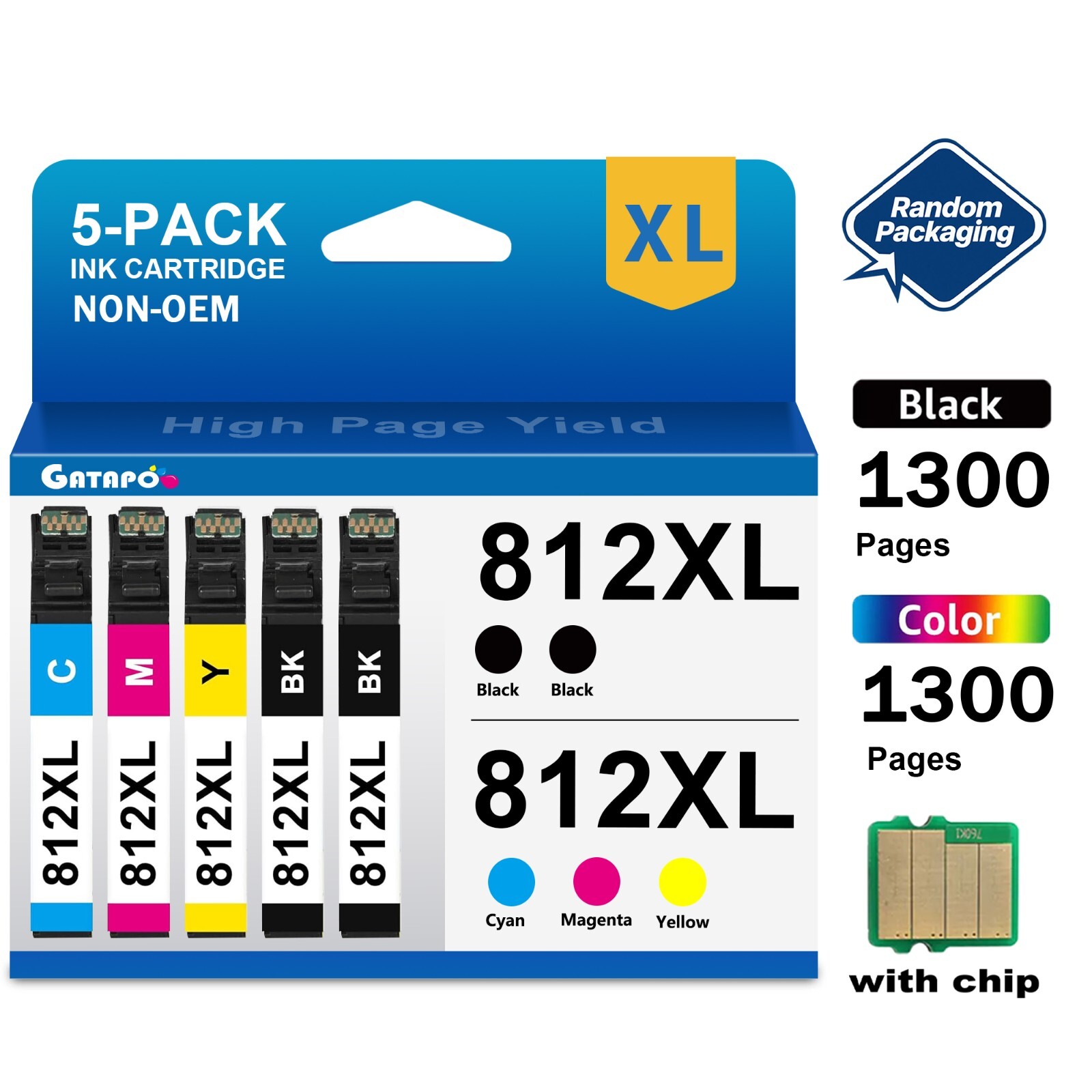 812XL T812XL Ink For Epson 812 Workforce Pro WF7840 WF7820 WF7310 ECC7000