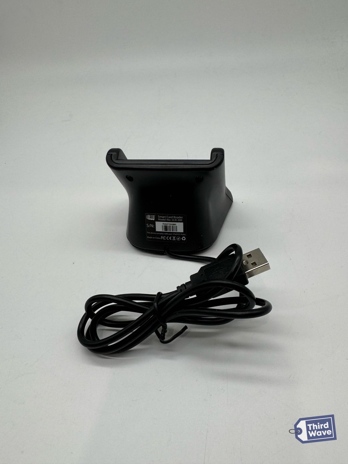 Adesso Smart Card Reader CAC USB Military DOD Desktop Device Black SCR-300