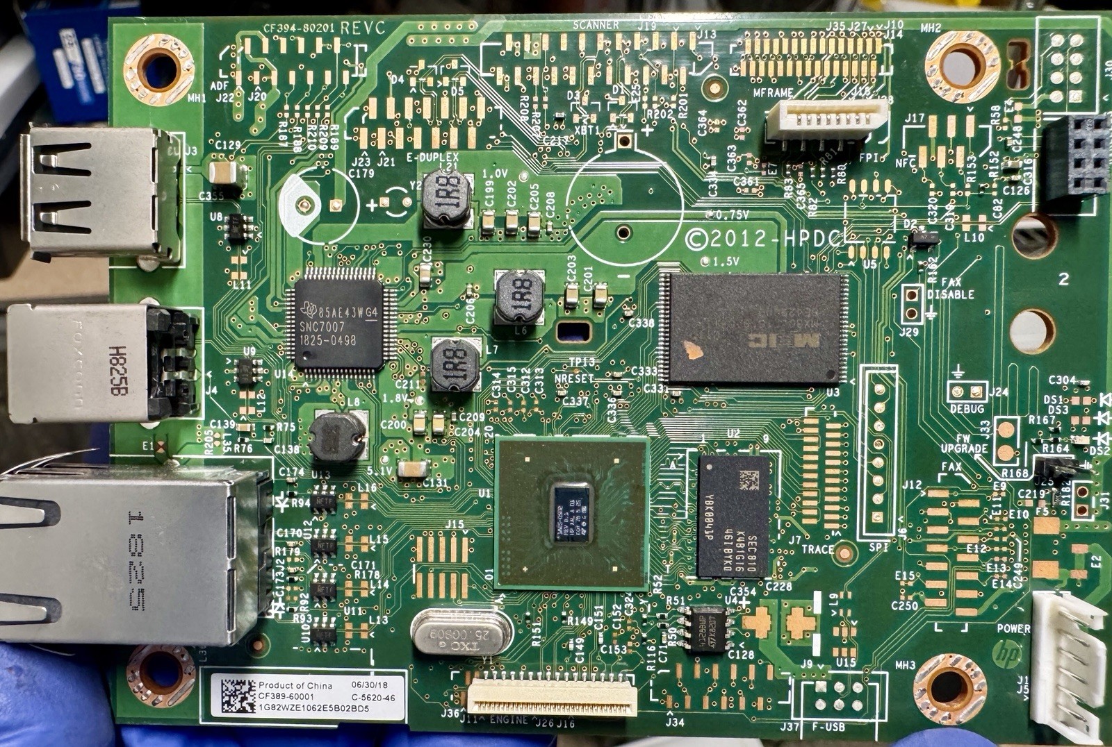 CF389-60001 - HP LaserJet M452NW OEM  Network Formatter Board With WIFI Card