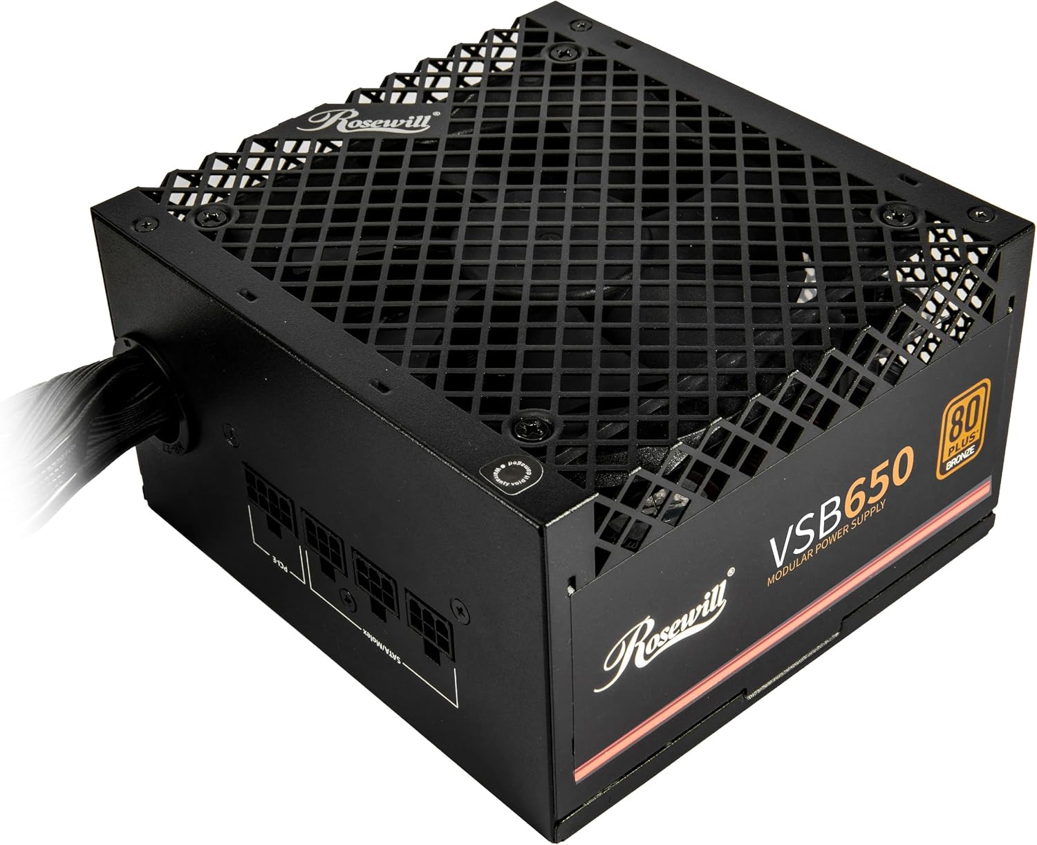 VSB 650W 80+ Bronze, ATX 3.0 & 3.1 Compatible, Semi-Modular Power Supply, Pcie 5