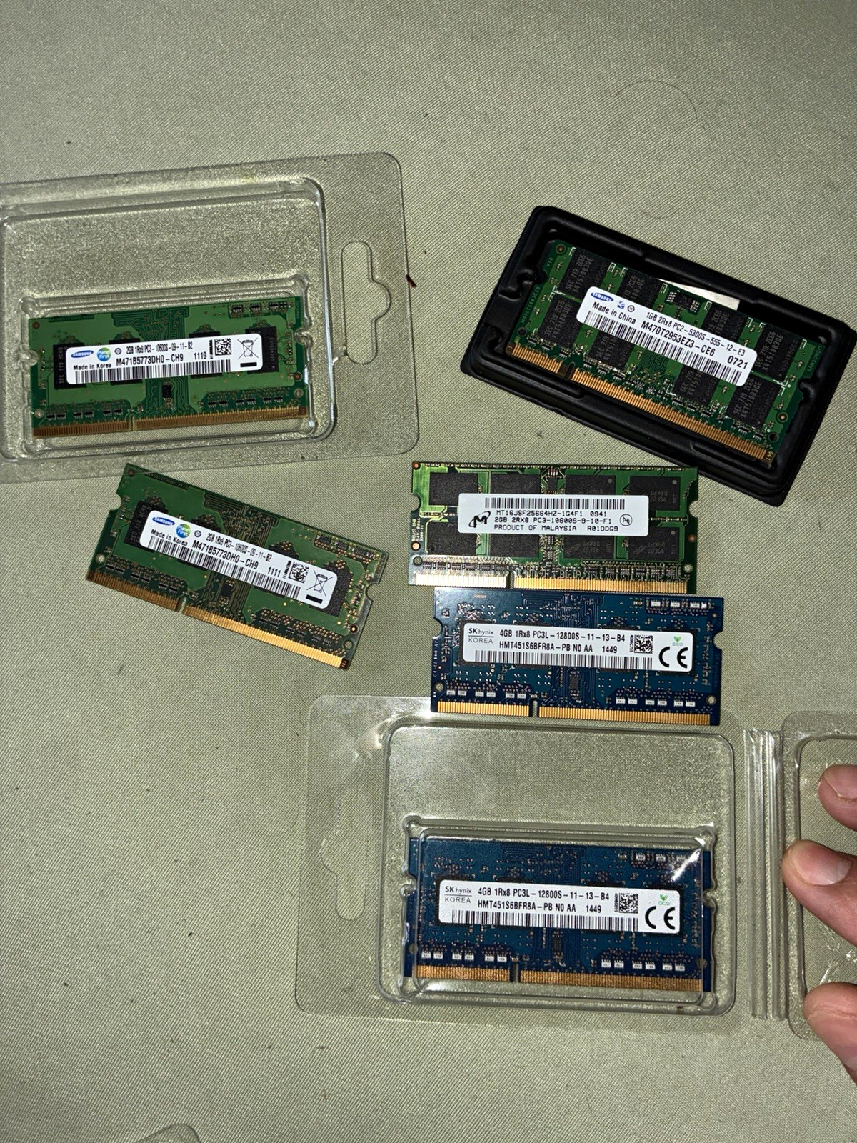 Samsung Micron SK hynix Mixed Lot Laptop SO-DIMM RAM DDR3/DDR3L PC3-12800S