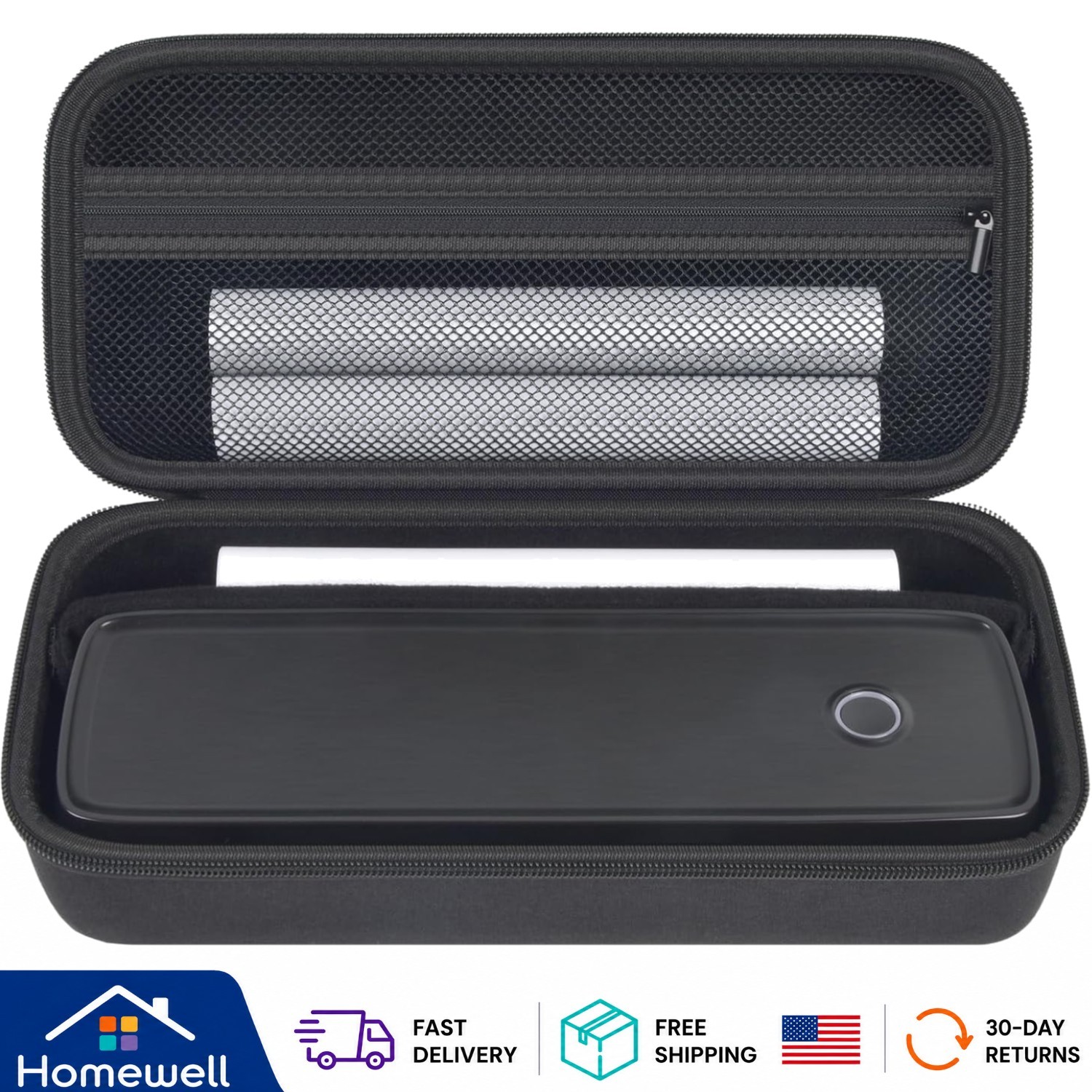 Universal Portable Printer Case, Water-Resistant Storage for Wireless Printers