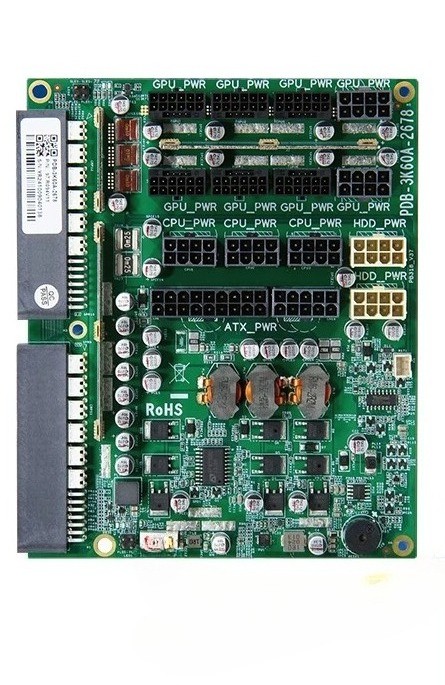 CRPS 1+1 Redundant Power Backplane, 4‑GPU High‑Current Power Board For AI Server