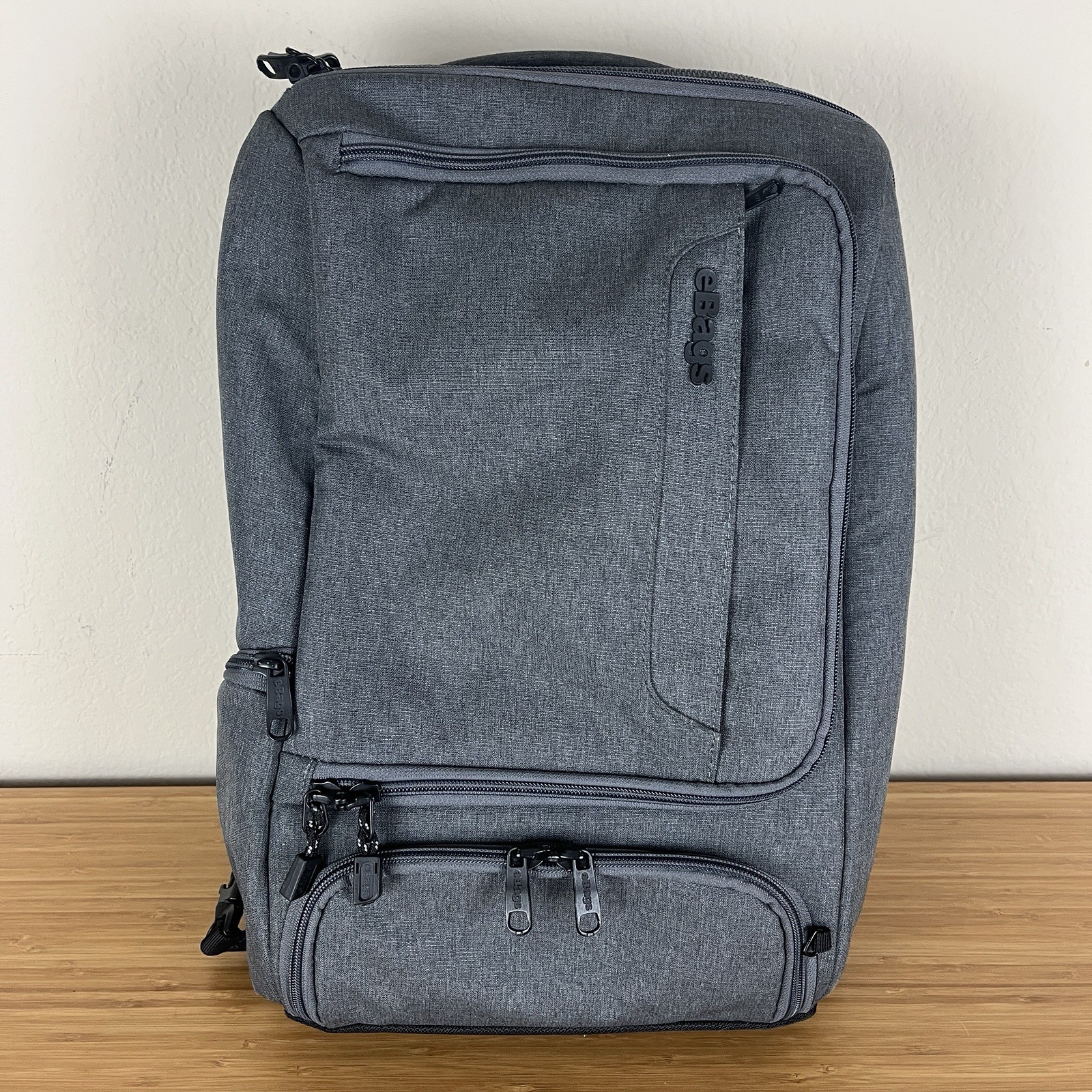 eBags EB2146-16 Heathered Graphite Professional Slim Laptop Travel Backpack