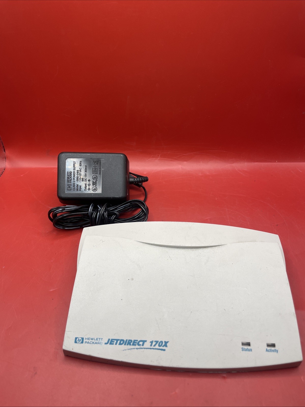 HP J3258B JetDirect 170X Ethernet External Print Server W/adapter