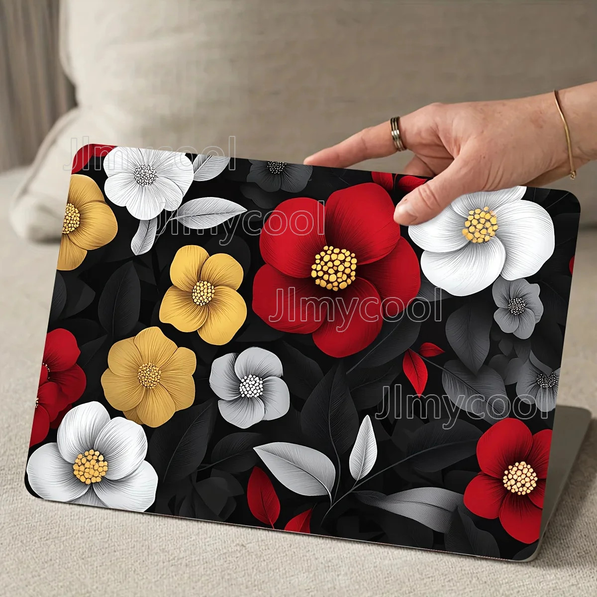 2Pc Vivid Floral Notebook Stickers Waterproof Scratch Resistant Vinyl ArtDurable