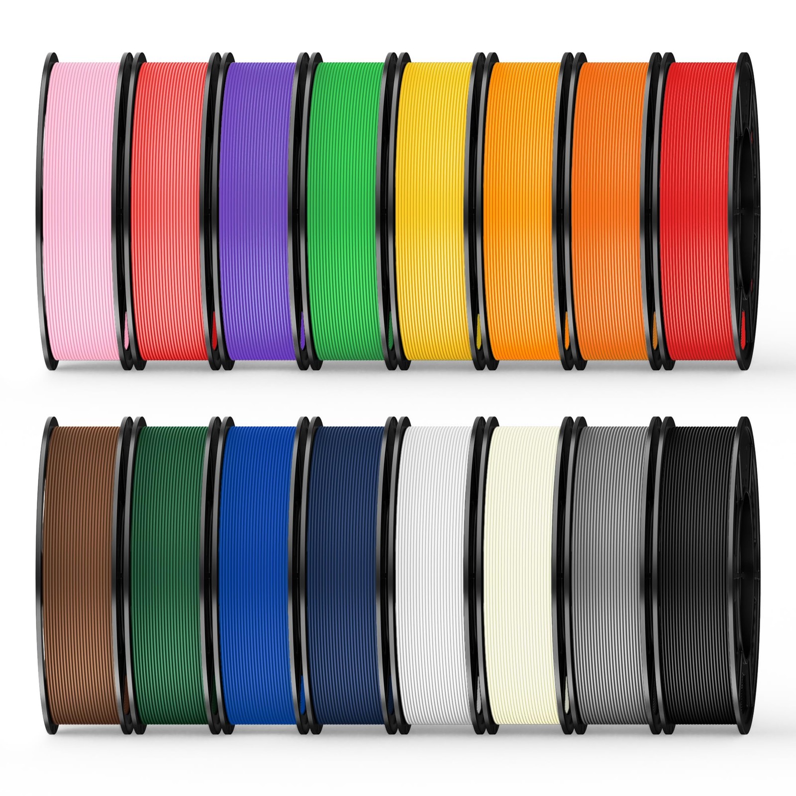 UJOY3D 16 Color Pack Elite PLA+ Filament Bundle, Multicolor PLA+ 3D Printer F...