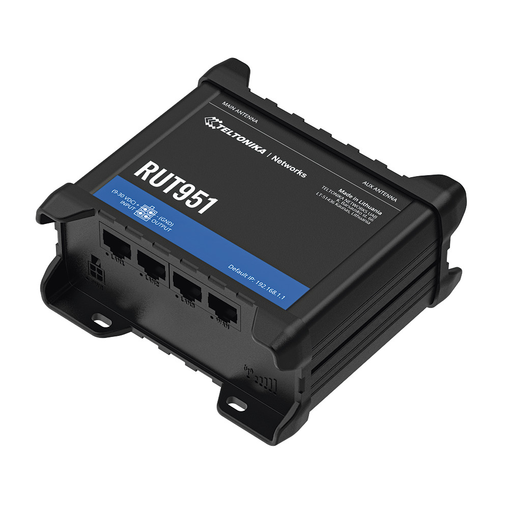 Teltonika RUT241 Industrial 4G Cellular Router, RUT241098000, 2 Ethernet Ports