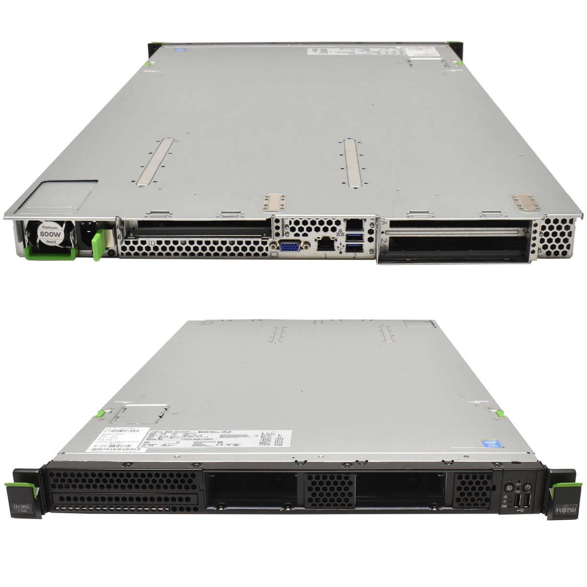 Fujitsu Celsius C740 Rack Workstation 1xE5-1650 V4 6-Core 8GB PC4 RAM 4xSFF 2.5"