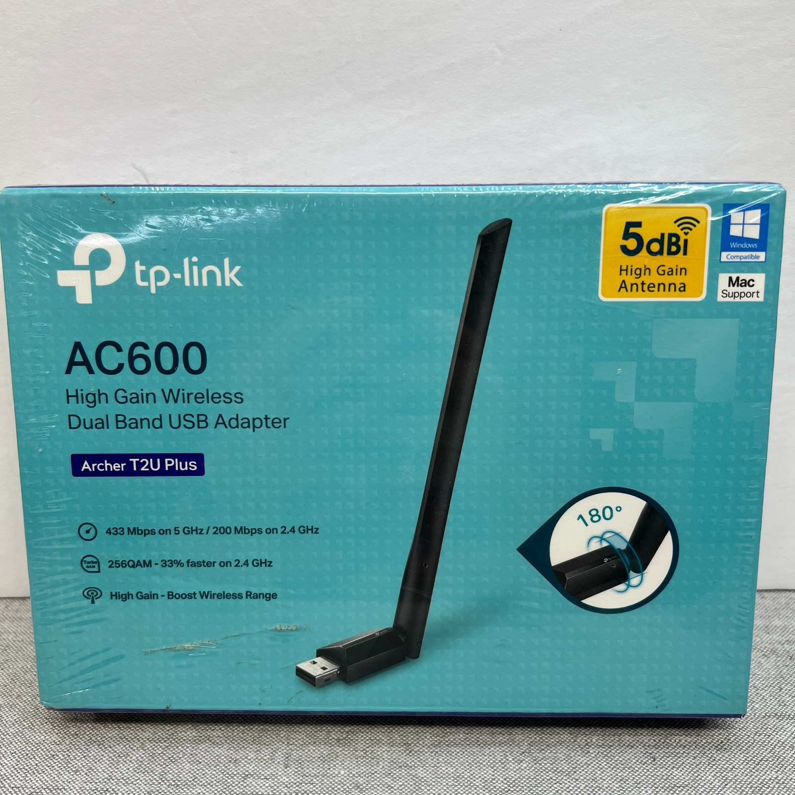 TP-Link AC600 USB WiFi Adapter 5GHz Archer T2U Plus Wireless Network PC Dongle