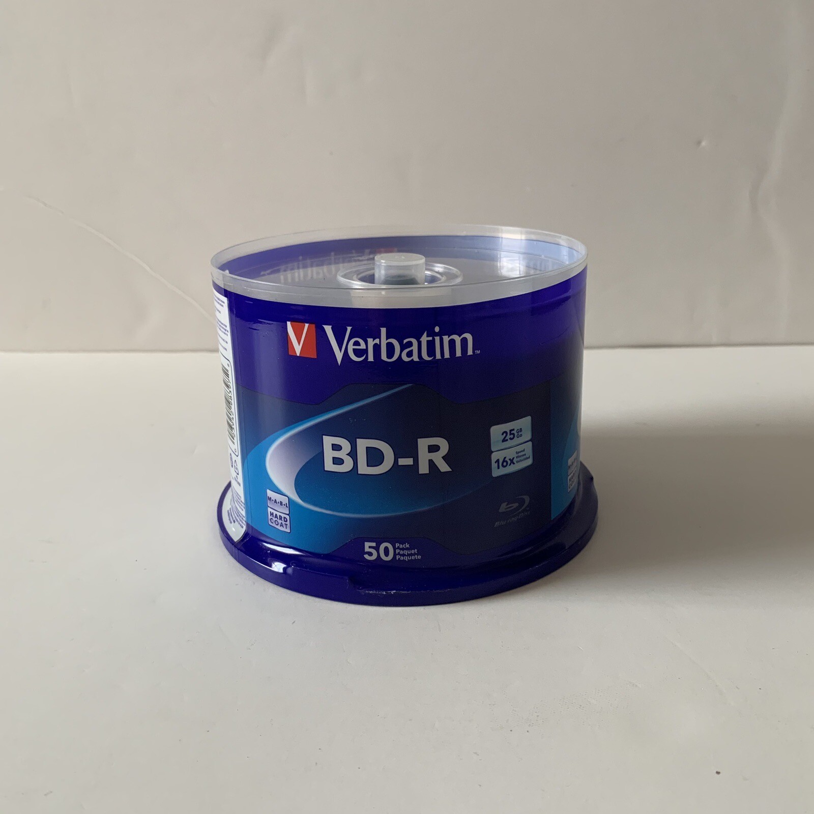 Verbatim BD-R 25GB 16X Blu-ray Recordable Media Disc - 50 Pack Spindle - 98397