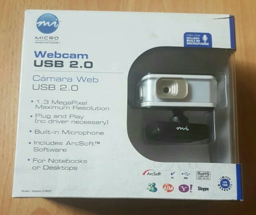 Micro Innovations Webcam U.S.B 2.0 New