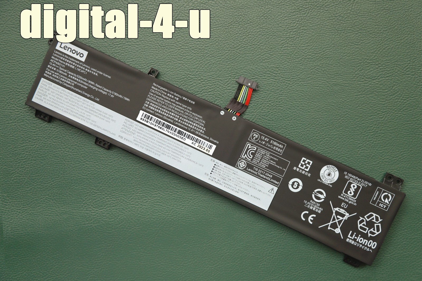 New Genuine L19C4PC1 L19M4PC1 Battery for Lenovo Legion 5-15ARH05H 5-15IMH05H