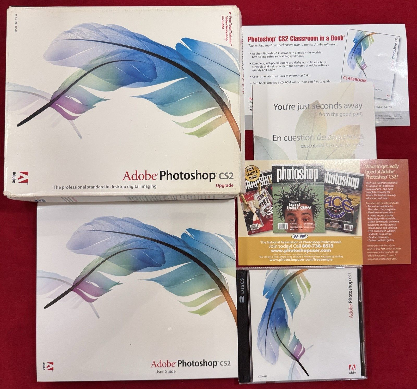 Adobe Photoshop CS2 Software for Apple Mac, Boxed w/Manual & Training Videos