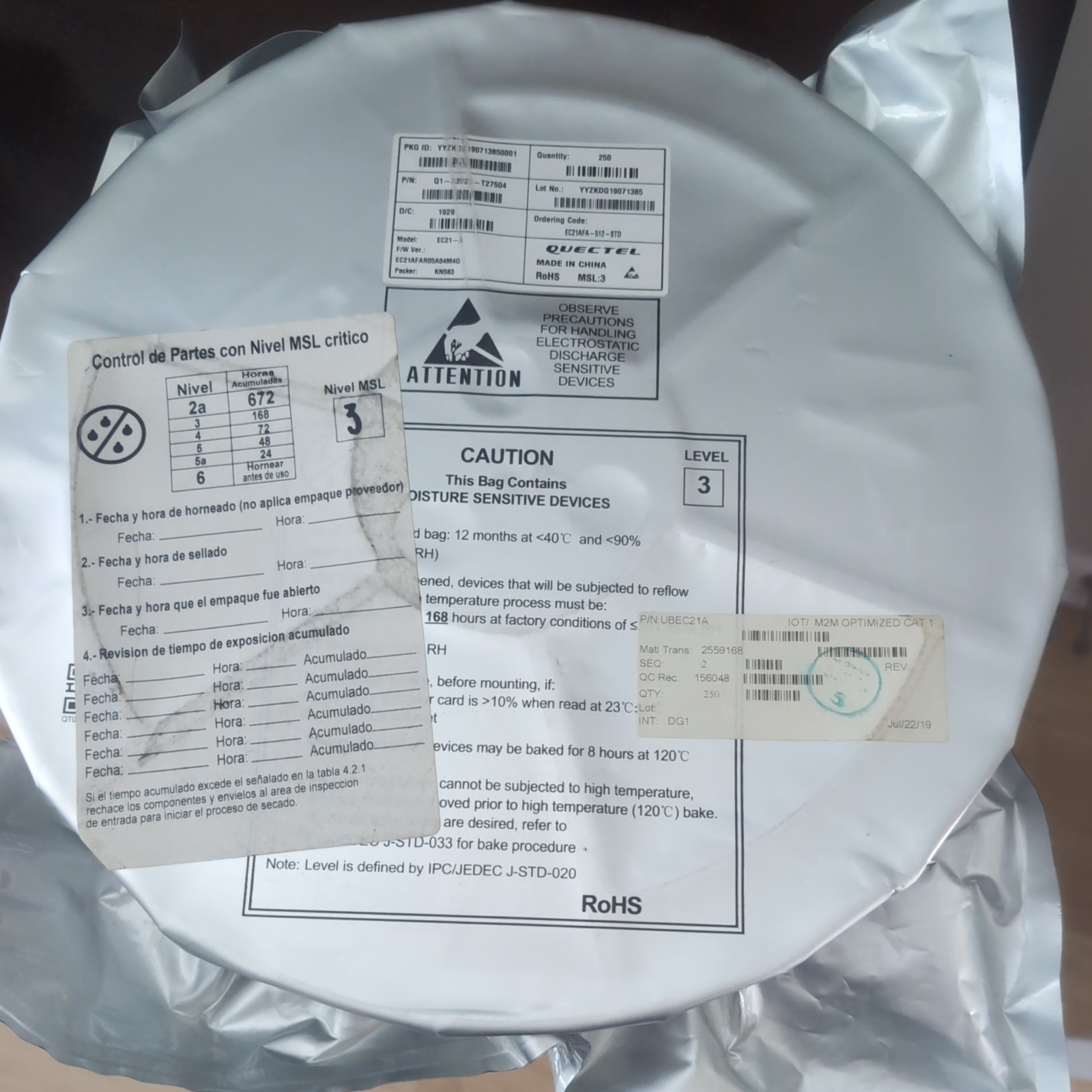 Quectel EC21-A LTE Module Reel 250 pcs New READ