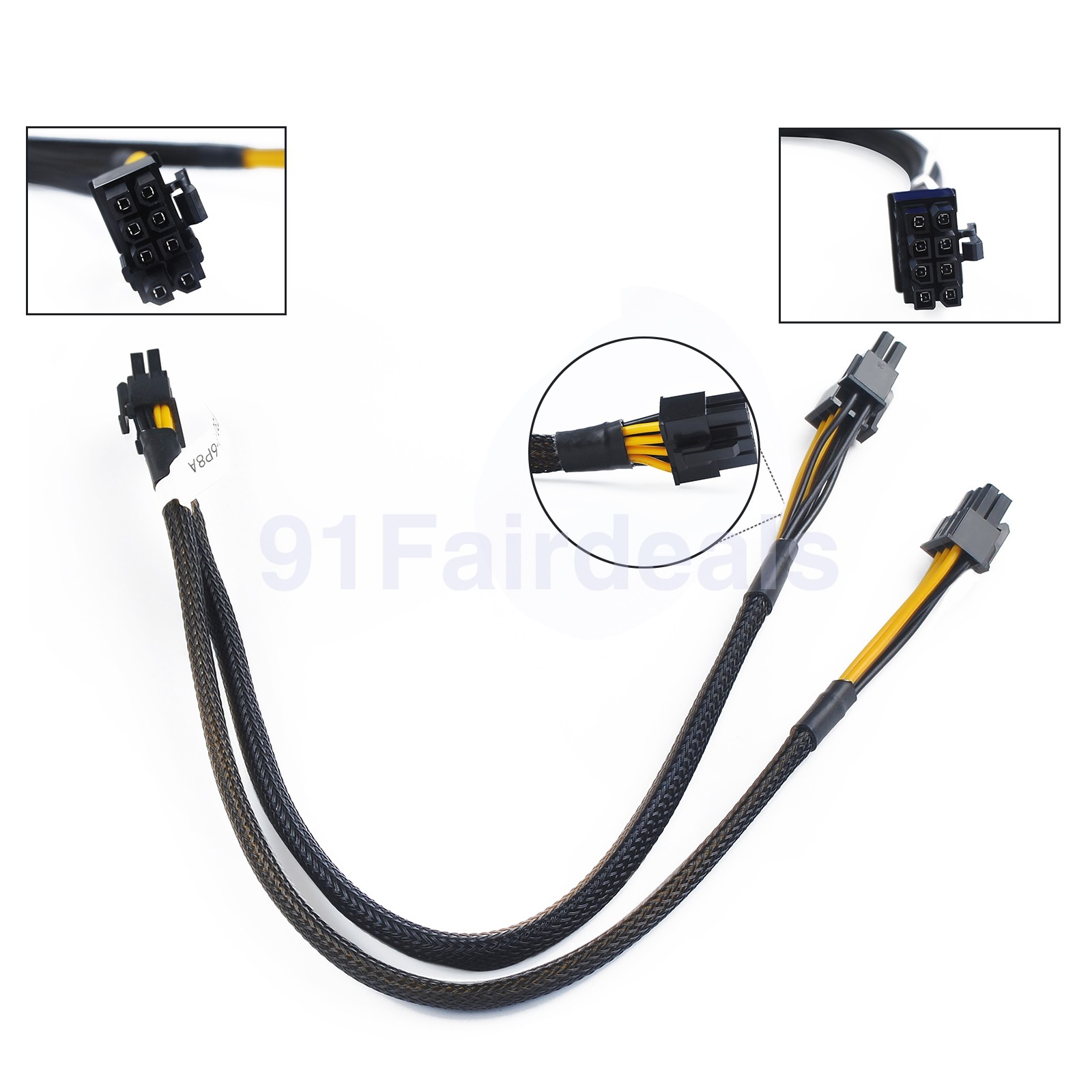 9H6FV 09H6FV 8Pin to 6+8Pin GPU Cable For Dell R720 R730XD Riser to GPU