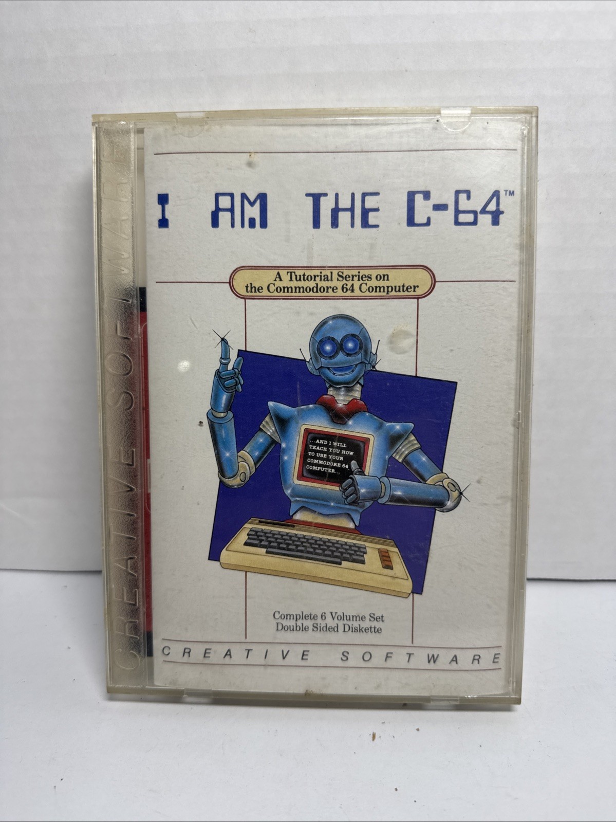 Commodore 64 I AM THE C64 Tutorial 6 Volume Set Double Sided Disk Box