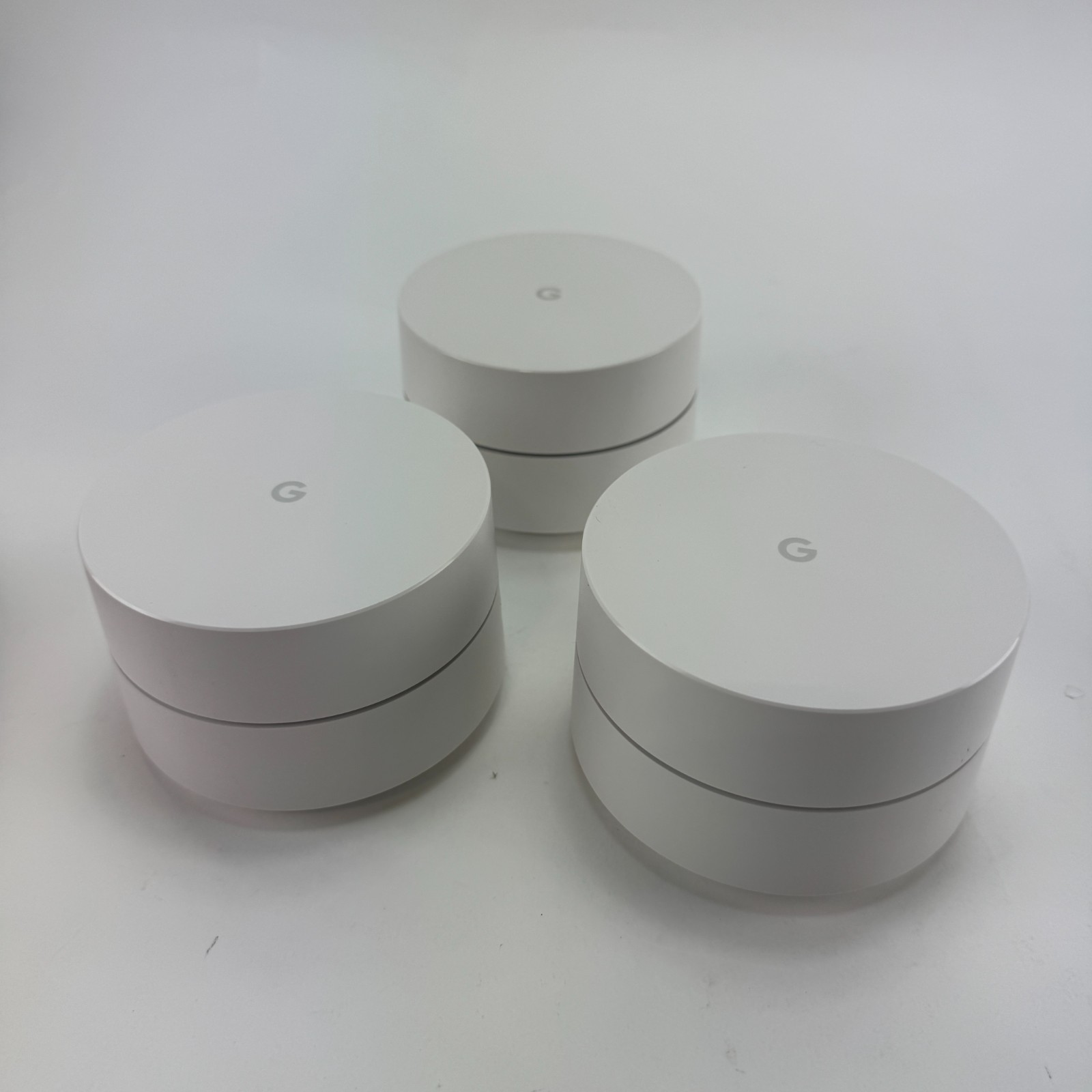 Google WiFi AC-1304 Mesh Router Bundle of 3 w/ 2 Power Adapters