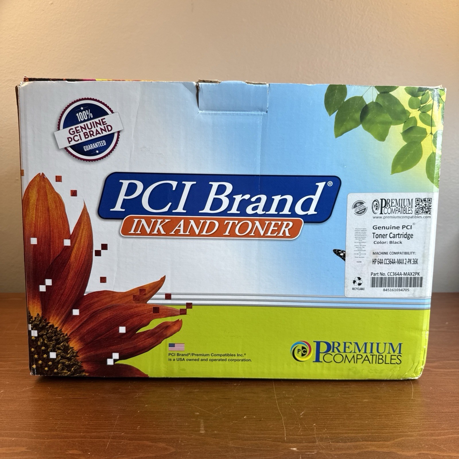 PCI Brand Toner HP 64A PCI Compatible HP CC364A-MAX2PK 2 Pack 36K Open Box