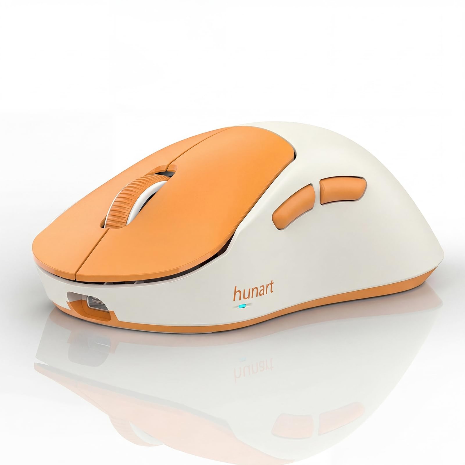H6 49g Wireless Mouse Bluetooth 2.4GHz Rechargeable Orange Gaming Mouse