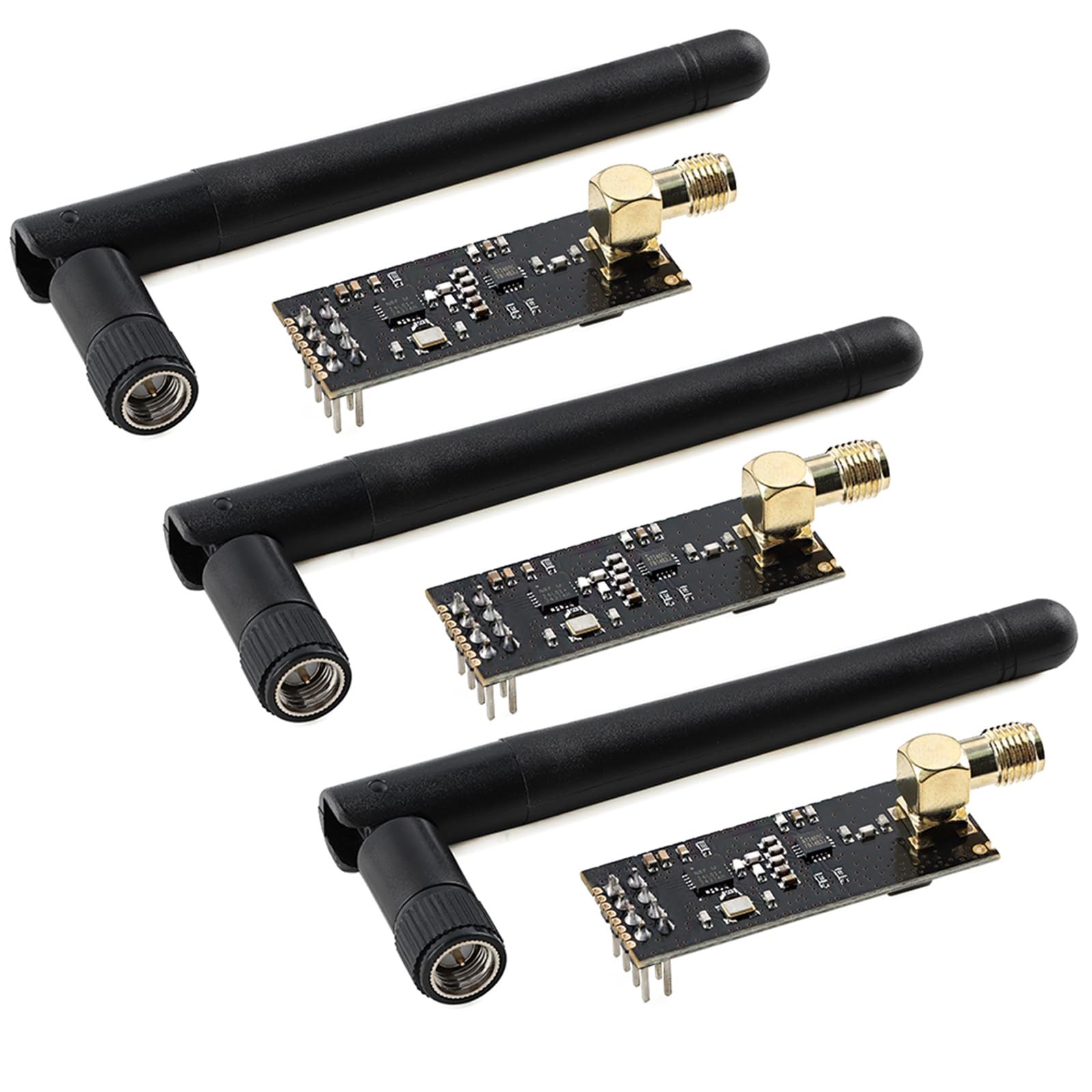 3Pcs NRF24L01 PA LNA Wireless Transceiver Module 1100m Long Range 2.4GHz High