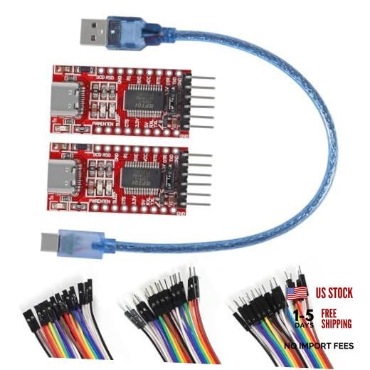 Type-c FT232RL Mini USB to TTL Serial Converter Adapter Module 3.3V/5.5V 2PCS