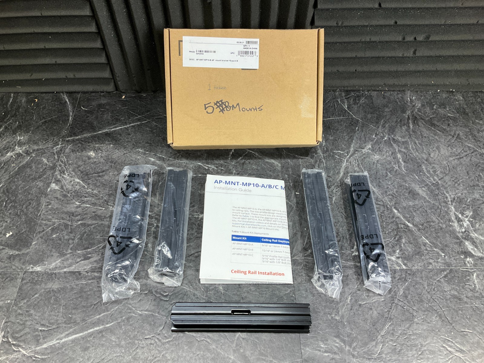 HPE Aruba Access Point Mount 5 pack Q9G69A ✅❤️️✅❤️️ OPEN BOX ✅❤️️✅❤️️