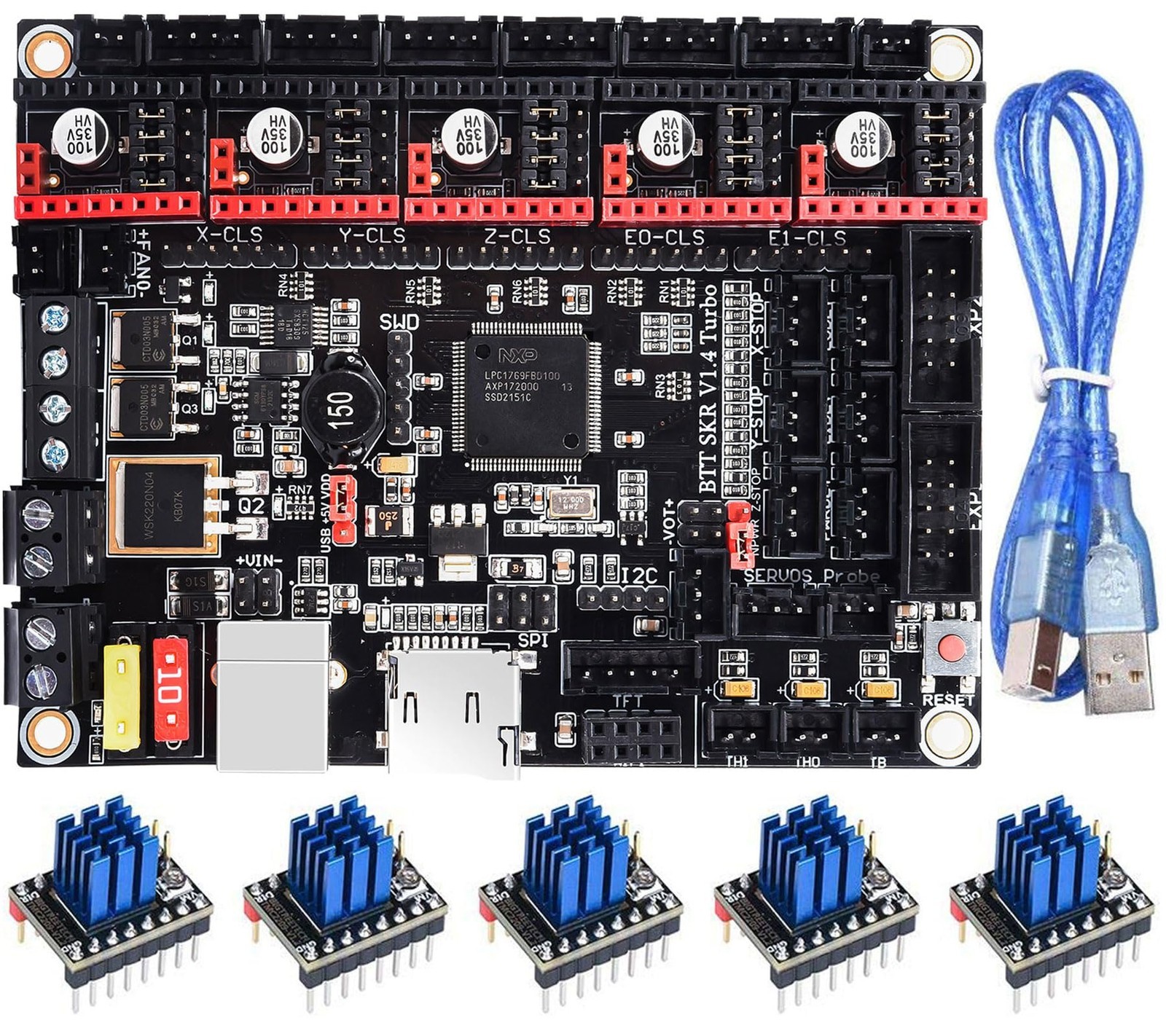 BIGTREETECH SKR V1.4 Turbo Control Board 32Bit +TMC2209 TMC2208 Uart