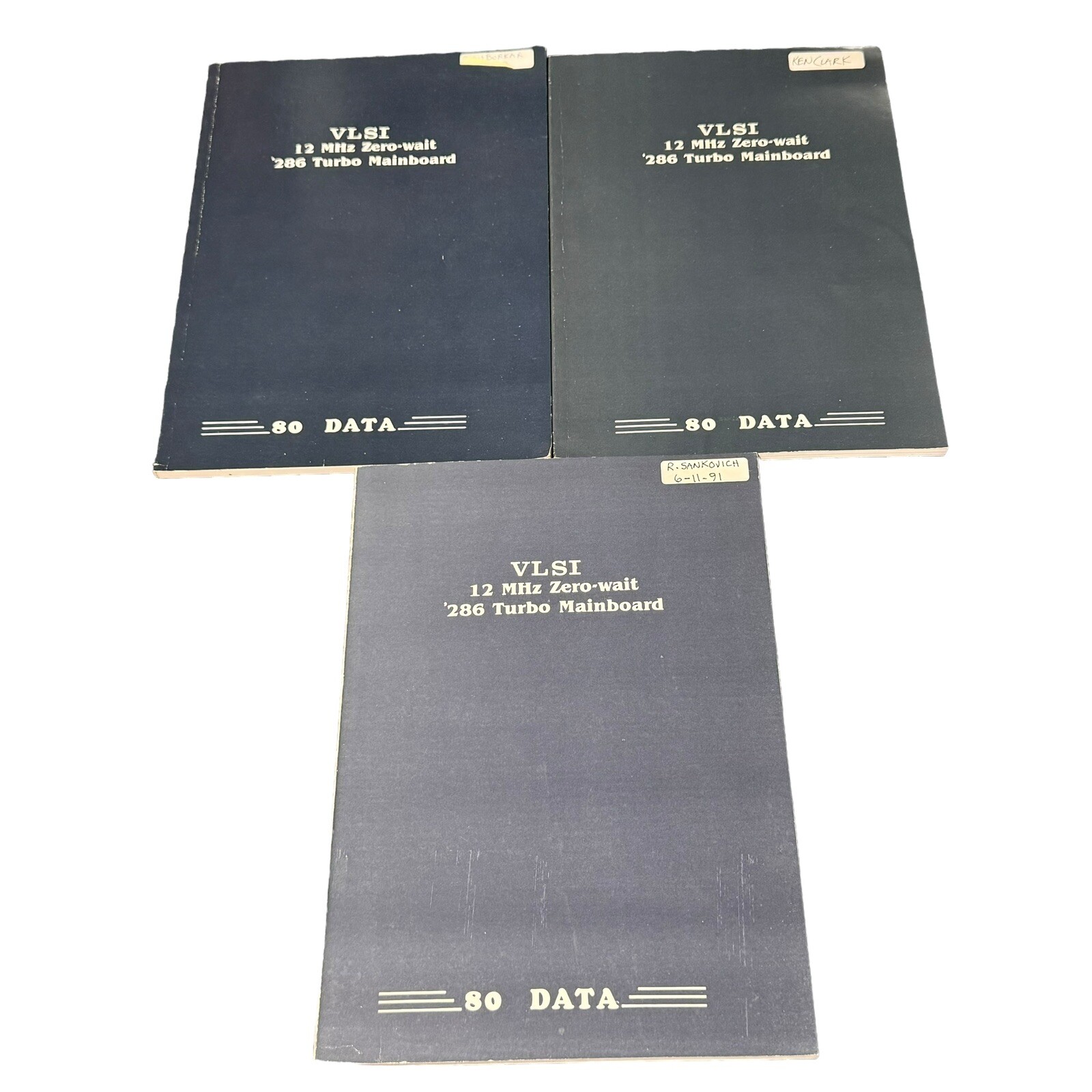 VLSI 12 MHz Zero-wait '286 Turbo Mainboard Manual Lot 80 DATA Vintage Computer