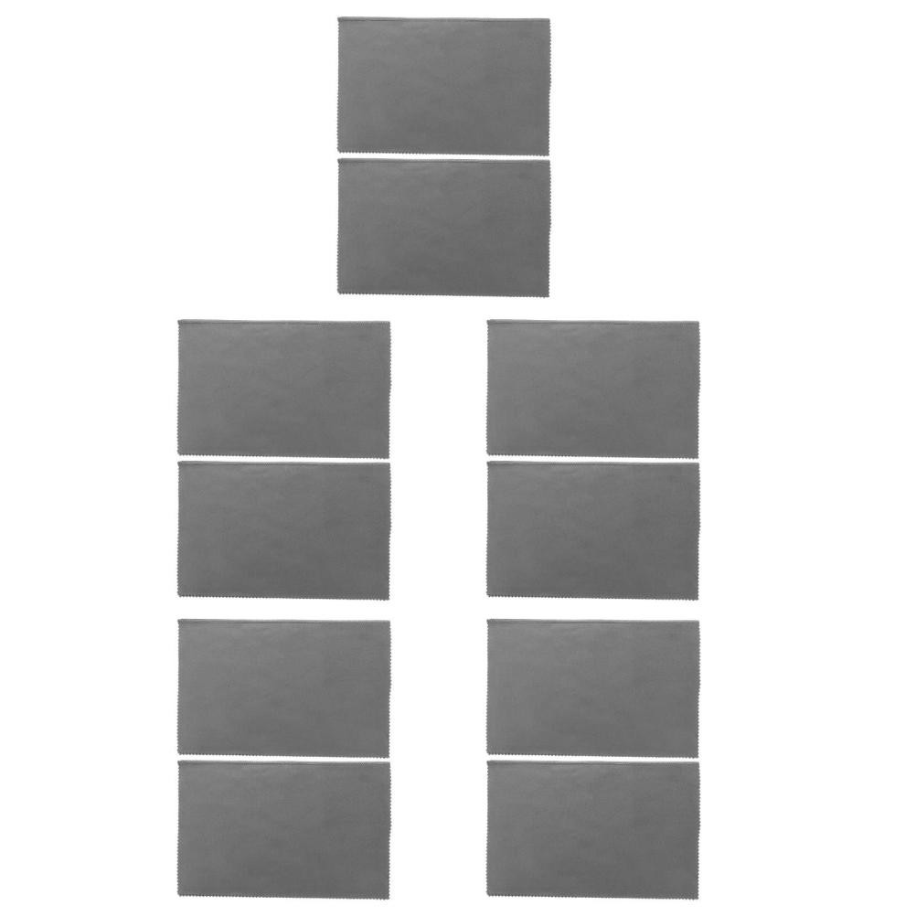 Sturdy Reusable Microfiber Device Cleaning Cloth Dark Grey for Screens