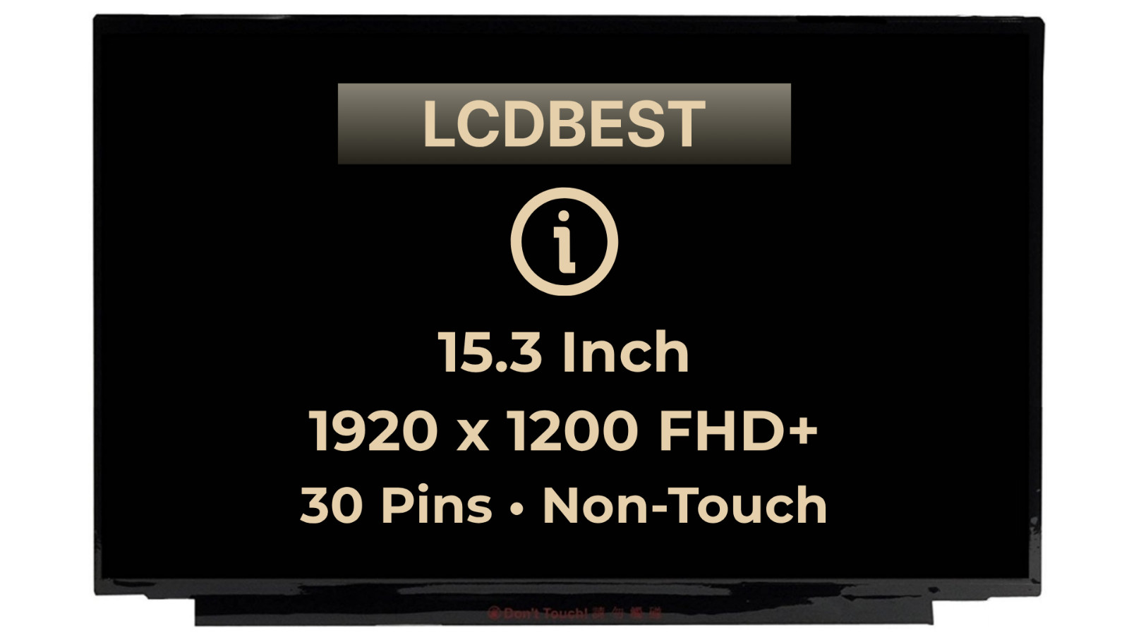 Lenovo PN SD11P86194 LCD LED Screen 15.3" FHD+ 30 pins Non-Touch Display New