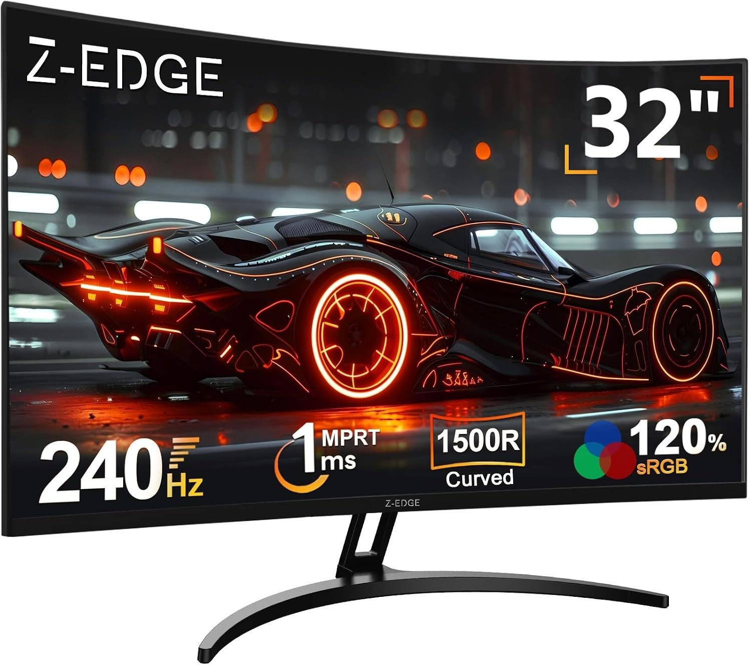 Z-Edge 32-Inch Curved Monitor - 240Hz FHD Gaming Display for Immersive Visuals