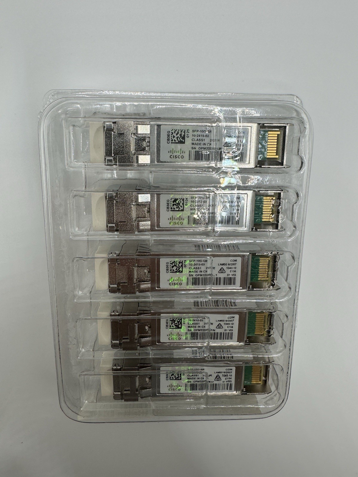 Cisco SFP-10G-SR 10Gbps SFP +Optical Transceiver  Module 10-2415-03-(5pcs Set)