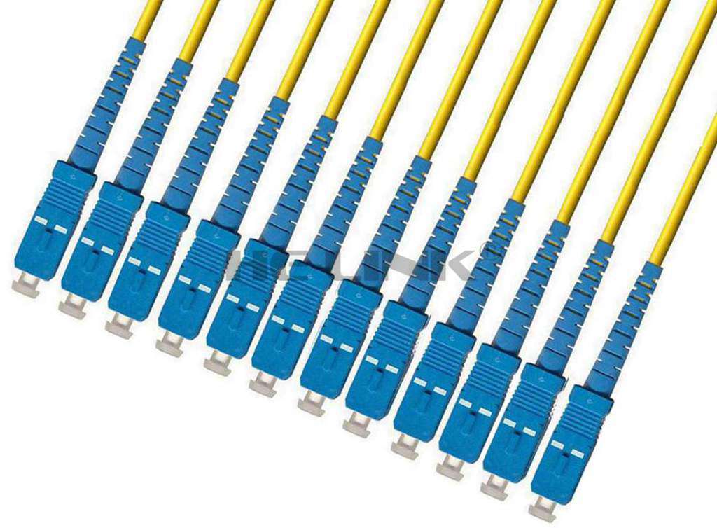 150M SC-SC Indoor Armored Singlemode 12 Strands Fiber Patch Cord