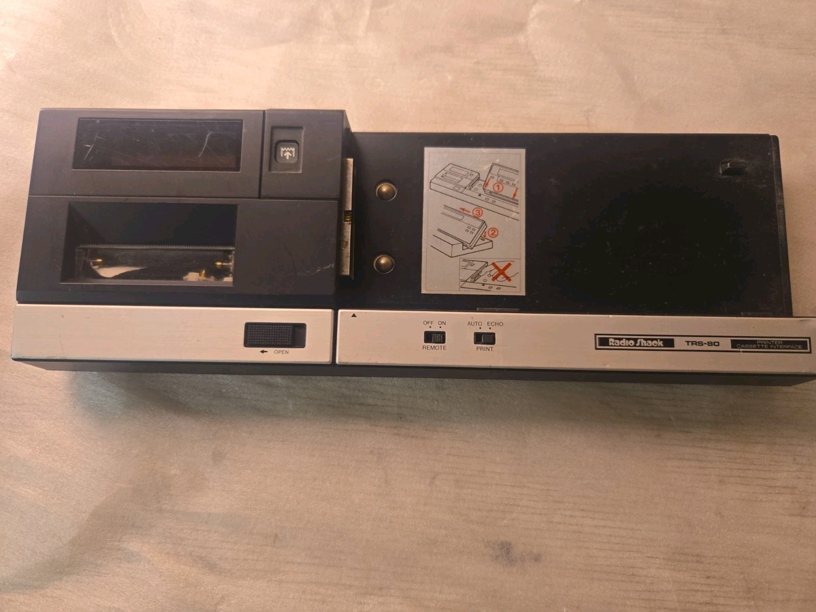 Vintage Pocket Computer TRS-80 Model PC-2 Printer Cassette Interface 1980's