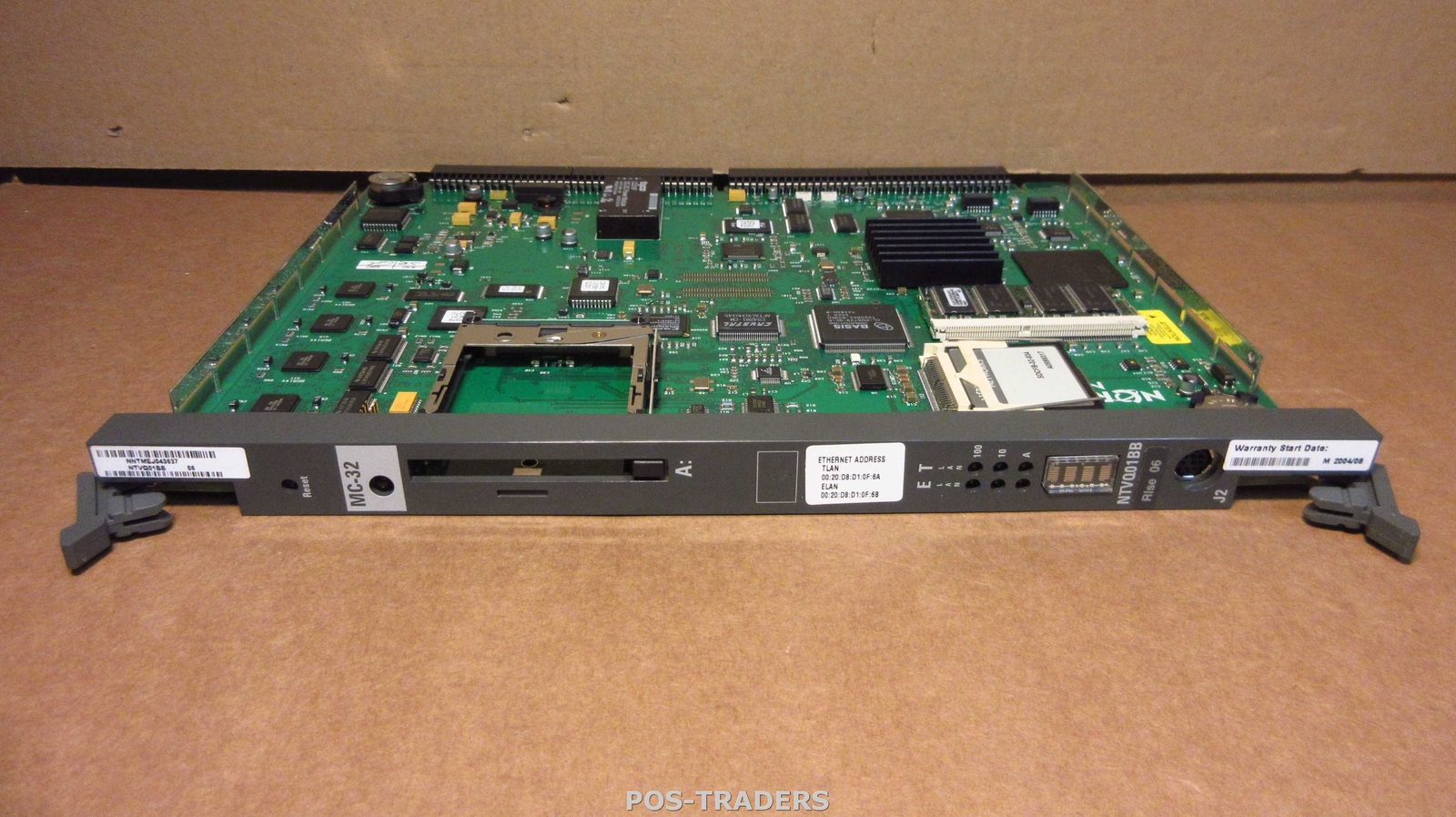 Nortel NTVQ01BB MC 32 Voice Gateway Media Card Module FROM MG 1000 NTDU15