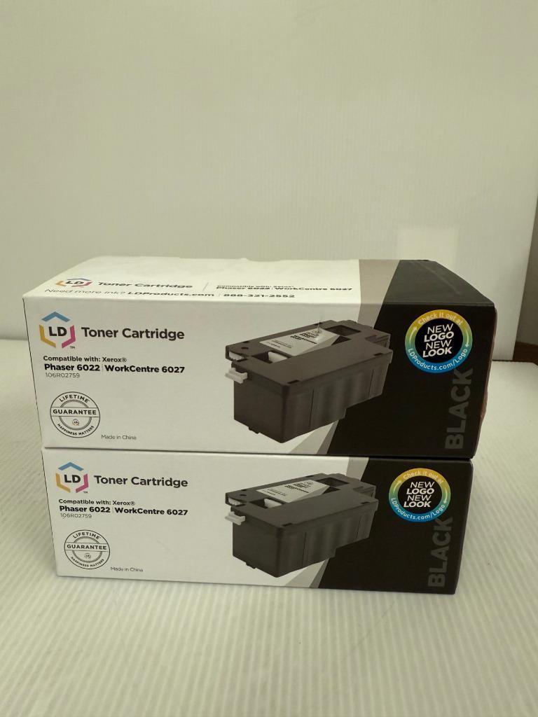 NEW LD Compatible Toner Cartridge- Phaser 6022/Workcentre 6027 (LOT OF 2)
