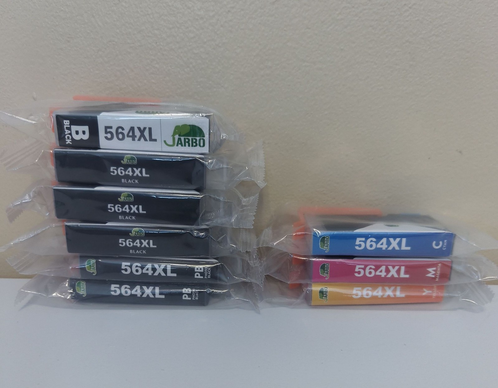 9 pack Various JARBO 564XL Ink Cartridges HP Printers blk, yellow, magenta, cyan